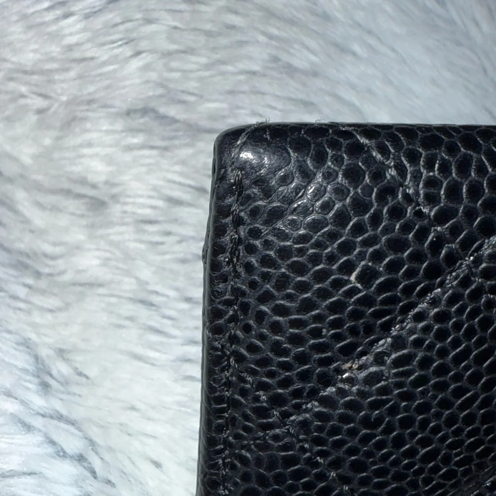 Chanel Black Quilted Caviar Leather Wallet - Picture 6 of 9